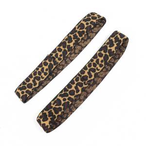 2 Pcs Pink Black Adjustable Elastic Band For Wig Lace Melting Bands For Wig Edge Laying Band To Lay Edge Leopard Wig Elstic Band