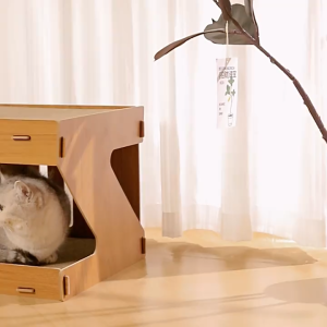 【Meoof】 Cat Scratcher Cat House 2 Floor Large Cat Bed Durable Cardboard High Density Replaceable Cat Claws Scratch Board 猫抓板猫屋双层宽敞大猫窝猫爬架卡纸耐抓耐磨猫咪玩具