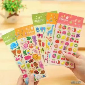 Stiker Deko Timbul 3D Kartun Lucu Anak Stiker Kreatif DIY Decorative