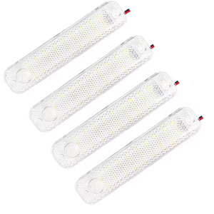 4PCS 36LED Car Reading Light High Brightness Interior Ceiling Lamp Strip for Truck Van RV Camper Boat Cabin Lighting