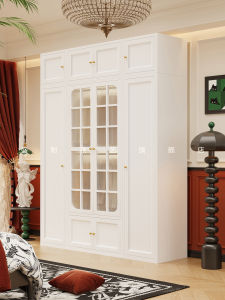 Modern Minimalist Two-Door Wardrobe Combination Home Use Small Apartment Bedroom Storage Cabinet without Formaldehyde Childrens Storage Cabinet