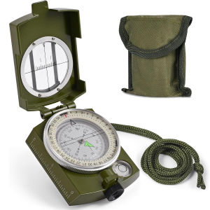Metal Tactical Survival Military Compass Professional High Precision Sighting Navigation Luminescent for Outdoor Hiking Geology