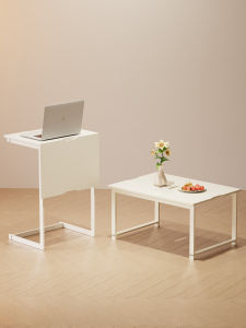 Modern Minimalist Living Room Sofa Side Table Small Tea Table Bedroom Computer Desk Cream Style Home Use Balcony Table