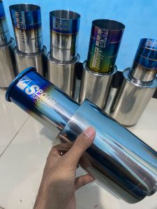 Knalpot Mobil Spoon Sports Pucuk Bluemond Bahan Full Stainless Steel Suara Gahar Ngebas Cocok Untuk Semua Jenis Mobil Matic Dan Manual