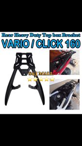 Motorcycle High Quality Rear Heavy Duty Alloy Grab Bar Top Box Bracket For Honda Click 160 / Vario Made in Thailand