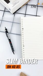 TRG Slim File Binder Note BN-40-A5 - Buku Tulis Catatan Notebook Transparan TRG