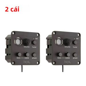 1-10PC Acoustic Guitar Piezo Pickup EQ Tuner Onboard Preamp System Classic Fishman ISYS + Tương Thích Nhựa Điện Tử Một Phần