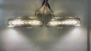 TCS PROTON PREVE CAR CHROME ALBINO SIDE MIRROR DAY LIGHT LED TURN SIGNAL LIGHT ACCESSORIES