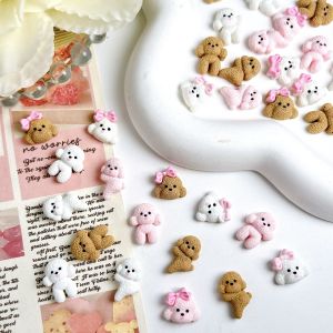 30 Chiếc Phụ Kiện Trang Trí Móng Hình Nơ Hoạt Hình Nhiều Màu Sắc Dành Cho Chó Nhỏ Kiểu Dễ Thương 3D Trang Trí Móng Nghệ Thuật Dụng Cụ Làm Móng Tự Làm Chất Liệu Acrylic