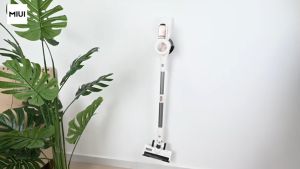 MIUI Cordless Stick Vacuum Cleaner Lightweight Brushless Cleaner with 2-Speed Power Suction Dual Motor 3 Brushs Removable Battery