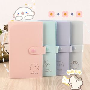 Solid Color Business Card Book Large Capacity 120 Card Slot Star Polaroid Photo Card Book Choto Ticket Collection Book