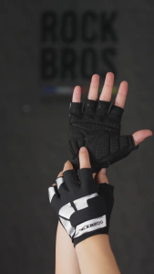 Găng tay đệm gel rockbros  logo phản quang  chống sốc tốt nhất chính hãng- S220