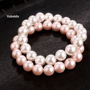 Natural water Pearl Bracelet Womens Fashionable Elegant New 2019 Handmade Beaded Wrist Jewelry Love Heart Shape