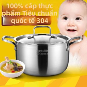 ZHENTAIYUAN | Nồi Soup Đế Phức Hợp Không Dính Inox 304 Dày