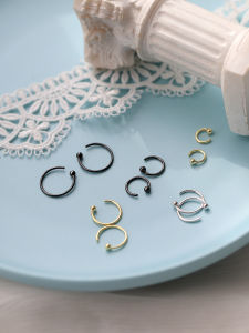 Pure Silver Minimalist Mini Earrings 2025 New Popular Ear Hoops Ear Bone Rings Ear Cuffs Women Autumn Niche Fashion Jewelry