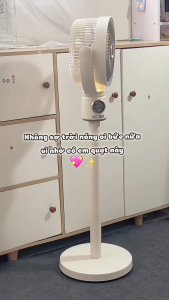 Quạt Tích Điện Xiaomi Mi-lux F188 Đối Lưu Không Khí Thế Hệ Mới Pin 8000mAh 4 Cấp Độ Gió Tích Hợp Đèn Ngủ