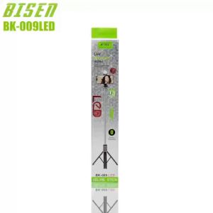 BISEN BK009 Wireless Selfie Stick With LED Fill Light 1.7m Tripod