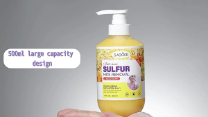 BEST SELLER PURIFYING SULFUR BODY WASH CLEANSER | Deep Cleansing | Sulfur Mite Removal Shower Gel Anti Acne Shower Gel 500ml | Mite Removal Acne Removal Itching Relief Reduces 99.8% Of Bacteria Accumulation Gentle Sulfur Soap