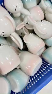 Heo đất tiết kiệm cho bé lợn đất siêu đẹp Hình Thỏ Cực Đẹp Dùng Decor Quà Tặng ống heo gốm sứ Bát Tràng