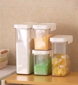 DXL Laundry Powder Storage Box Household Laundry Beads Storage Tank Laundry Detergent Special Container Sealed Storage Box