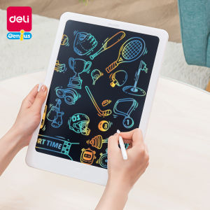 Deli Childrens Electronic LCD Writing Drawing Board Colorful Doodle Painting Blackboard for Kids Plastic Material Age 2+