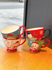 Cốc Cỡ Lớn Họa Tiết Lễ Hội Tay Vẽ Nổi Hình Mì Tôm Cốc Nước Cho Học Sinh Quà Tặng Cho Phụ Nữ Tại Nhà Cốc Cà Phê Bằng Sứ