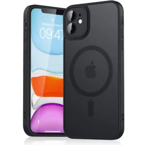 Luxury Magnetic Matte Translucent Armor Shockproof Case For iPhone 11 12 13 14 15 16 For Magsafe Wireless Charge Cover