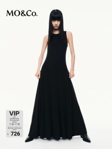 MO&Co. | Spaghetti Strap Sleeveless Long Black Dress