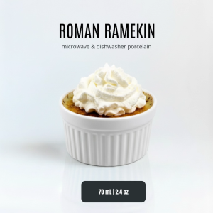 ROMAN Ramekin Porcelain| Mangkuk Saus Keramik | Pudding Bowl