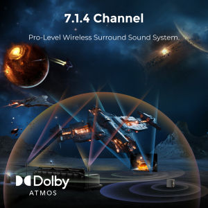 ULTIMEA Skywave X60 7.1.4ch ซาวด์บาร์ลำโพง Dolby Atmos ตู้ซับวูฟเฟอร์ไร้สาย ตู้รอบทิศทางไร้สาย ระบบเสียง ลำโพงซาวน์บาร์บลูทูธ ควบคุมแอพ