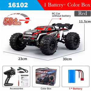 1/16 16102/16201 RC Cars 4WD 2.4G Remote Control Brushed Motor Off-road Truck Upgrade Metal Toys For Kids And Adults Gift