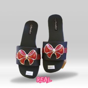 promo terbaru sandal selop teplek wanita kokop tb  kupu kupu merah COD real pick