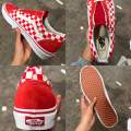 Vans Old Skool (size39-45) Navy Blue Red ลายตาราง มีหลายสี. 