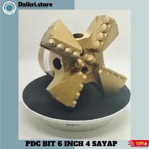 Mata Bor PDC Bit 6 Inch 4 Sayap: Kualitas Terbaik untuk Batuan Keras & Lunak