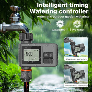 Automatic Watering Device 1/2 Zone Smart Water Timer LCD Display Irrigation Watering System Timed Sprinkler Garden Programmer