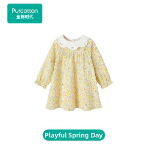 Purcotton | Antibacterial Floral Design Princess Dress Spring 2026