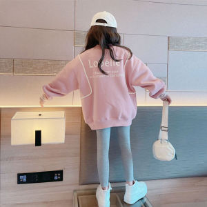 Little DR Hoodie Kids Girls Cotton Teenage Women Loose Casual Sweatshirt Spring Autumn Fashion Korean Clothes 2023 INS Pink Teen White Tops
