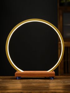 Creative LED Lamp Ring Wine Bottle Luminous Base & Office Tasting Meeting Holder