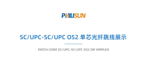 SC/UPC to SC/UPC OS2 9/125 μm Simplex Fiber Optic Patch Cord White 3.0 mm PVC 1-20 m 1/5 Pack PHILISUN