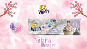 【 PROMO 2 BOX 4in1 6+1 Pods 】 EZWash Laundry Pod 4-in-1 Chamber Liquid Detergent Gel Capsule Color Protect EZ Wash Easy Clean Clothes Kapsul Deterjen Cuci Baju Pelembut Softener Paket Bundle