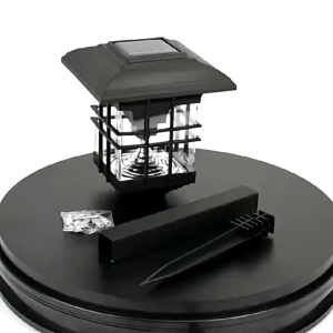 eMerit Life มีของพร้อมส่ง ไฟสวนโคมไฟติดผนังกันน้ำกลางแจ้งพร้อมโคมไฟหัวเสาพลังงานแสงอาทิตย์โคมไฟหัวเสาสนามหญ้า 1/3PCS