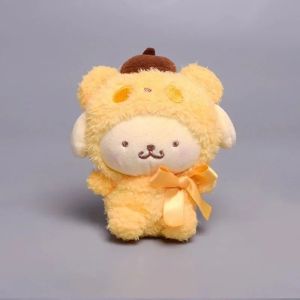 Kawaii Sanrio Keychain Plush Anime Kuromi Doll Keyring Hello Kitty Plushie Cinnamoroll KeyChains Bag Pendant Toy Gift for Girls