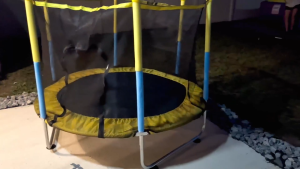 TIDEBUY Trampoline for Kids and Adults Indoor Outdoor Playground Set Adjustable Handle Heavy Duty Weight 200kg