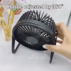 Desk Fan Glamour Small Table Fan 4 Inch Mini Portable USB Powered Quiet Airflow Personal Cooler Air Circulator