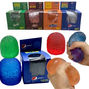 Schylling Nee Doh Collectible Soda Gumdrop Soft Squeeze Ball Squishy Sensory Fidget Toy Stress Relief Surprise Blind Box Present
