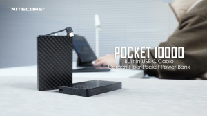 Nitecore Pocket 10000 USB-C Power Bank with Built-In Cable