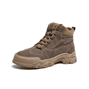 CAMEL | Elevated Mens Work Boots Thick Sole
