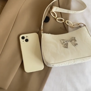 Korean Style Butterfly Shoulder Bag for Women New Western Style Color Collision Design Underarm