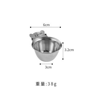 304 Stainless Steel Sauce Dish Vinegar Dish Seasoning Dish Cute French Fries Tomato Sauce Dish Western Food/Steak Black Pepper Sauce...