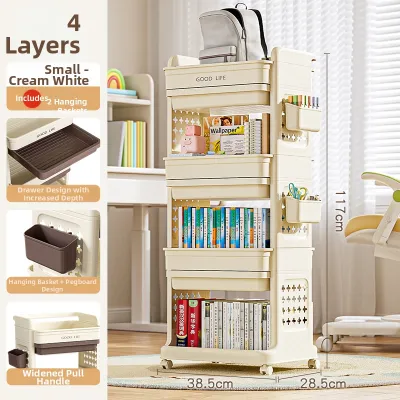 XUNHUAI | Mobile Book and Backpack Storage Rack